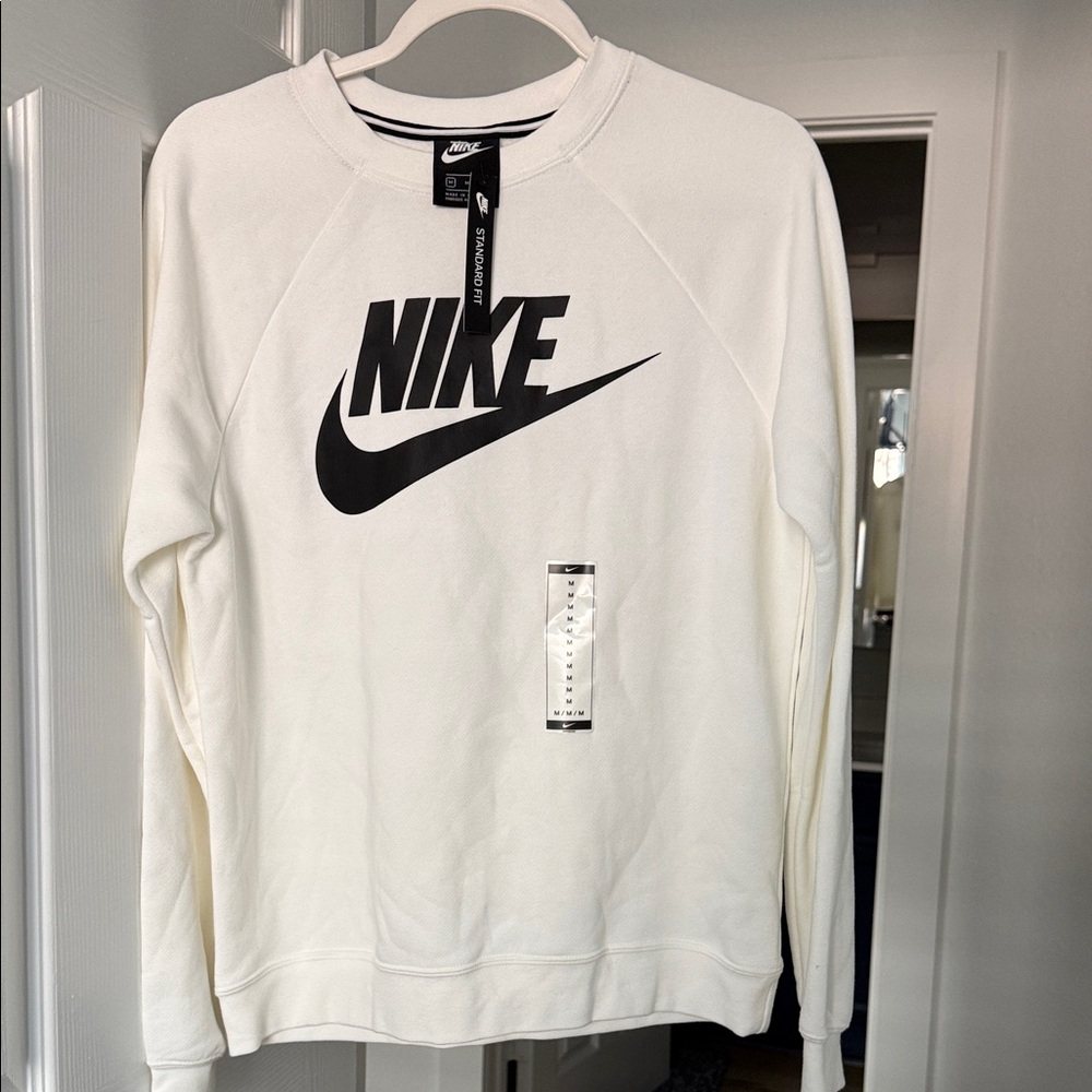 Nike Men's Cream Crewneck Sweater